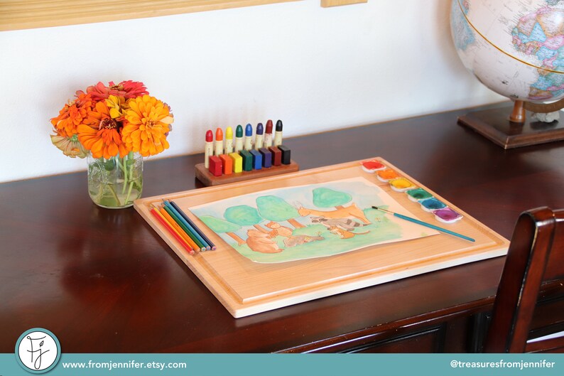 Wooden Craft Board Lap Desk Board Painting Board image 7