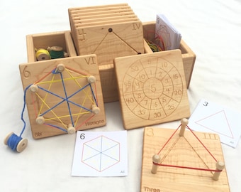 Wooden Geometry Cards  -- From Jennifer