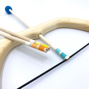 The Original From Jennifer Small Bow and Arrows Natural Wood Toy image 7