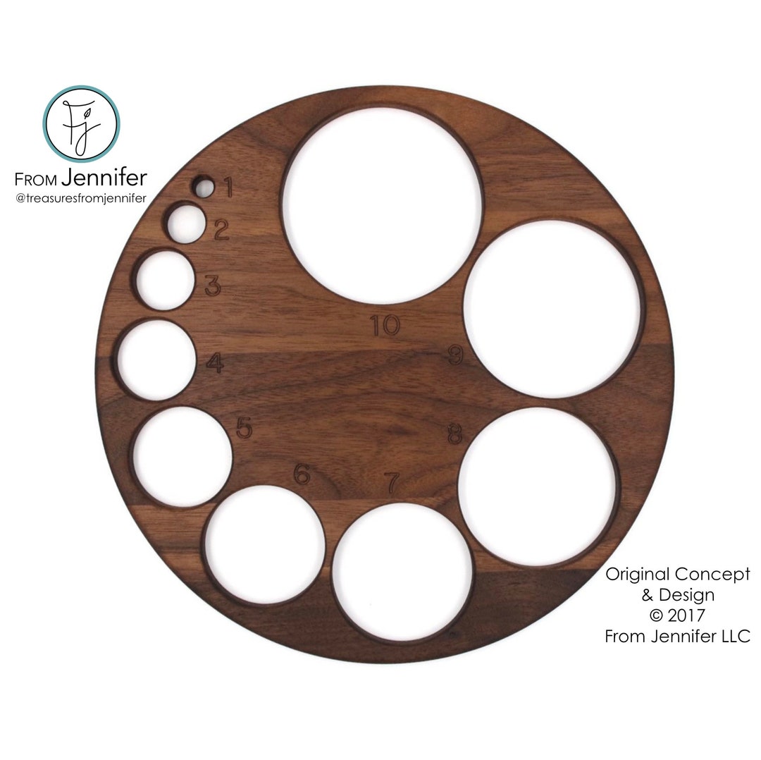 Walnut Cervical Dilation Board for Midwife Doula Birth Cervical