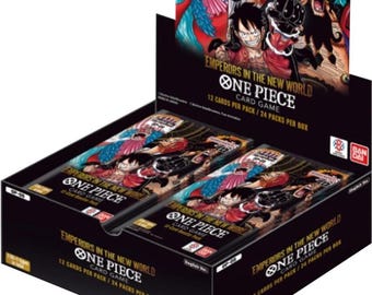One Piece Card Game Booster Box Acrylic Case (OP02 & OP01 Blue