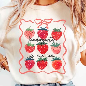Kindergarten Teacher Shirt, Kindergarten Shirt, Kindergarten Is My Jam, Kindergarten Teacher Gift, Kinder Crew, Kinder Squad, Kinder Team