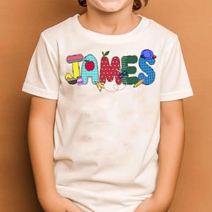 Custom Back To School Shirt for Boys, First Day Of School Outfit, Toddler School Tee, Elementary School Shirt, Kindergarten Dude, School Boy