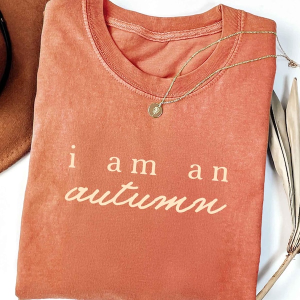 Camiseta "Soy un otoño" de Comfort Colors®, sudadera "Calabaza de otoño", sudadera "Otoño acogedor", camiseta "Amante del otoño", sudadera "Otoño", hojas de otoño