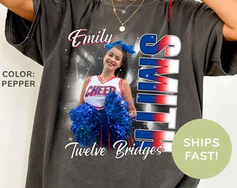 Custom Cheerleading Shirt, Dance & Gymnastics Tee, Cheer Team Spirit Top, Personalized Cheer Mom Shirt, Football Cheer Gift
