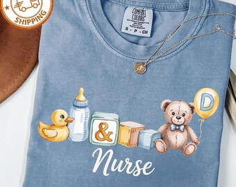 Labor and Delivery Nurse Shirt Comfort Colors, L&D Nurse Tee, OB Nurse Gift Shirt, Cute Labor Nurse Sweater