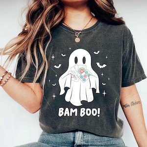 ghost mahjong tee, halloween mahj shirt, halloween game shirt, mahjong halloween, spooky mahj tee, fall mahjong shirt, tile game tee, mahjong tee, mahjong lover gift, comfort colors, halloween shirt, group costume tee, spooky season tee