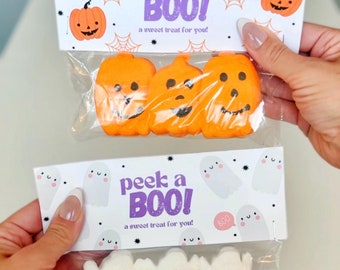 INSTANT Download-Peek a BOO Treat Bag Tags: Child Halloween - Printable PDF