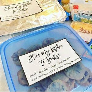 INSTANT Download-From the Kitchen: Meal Gifting Printable- PDF