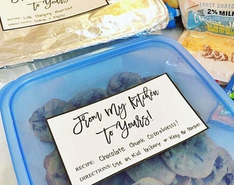 New Baby & Recipe Labels