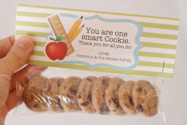 INSTANT Download-teacher Gift: One Smart Cookie Treat Bag Tags ...