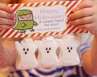 INSTANT Download-Happy Halloween Treat Bag Tags: Child Halloween - Printable PDF