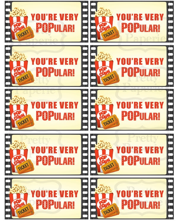immediate download teacher gift giving movie theme popular printable pdf