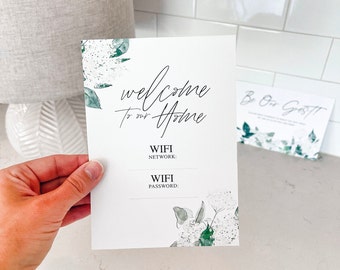 IMMEDIATE DOWNLOAD- Host Set -Wifi Details and Guest Necessities-Printable PDF