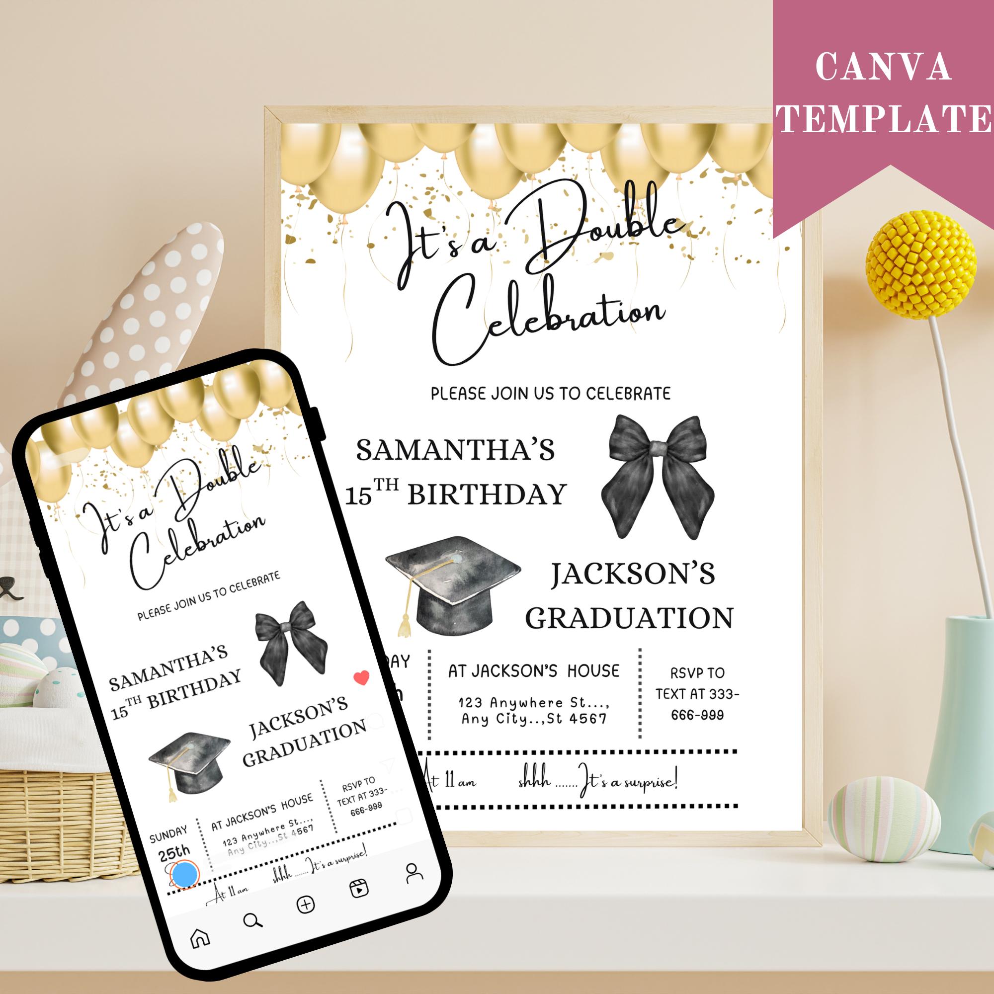 Elegant Graduation Invitations - Etsy, image size:2000x2000