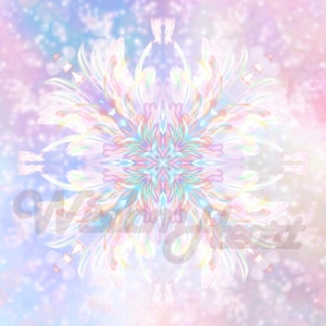Celestial Healing Flower — Mystical Energy Mandala Art for Inner Peace & Meditation