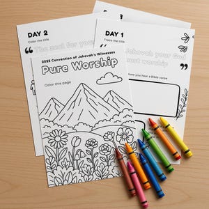 2025 JW Convention Kids Activity Coloring Pages