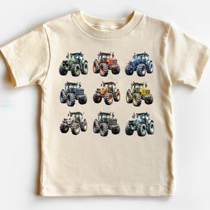 Retro Monster Trucks In A Row Toddler Shirt - Big Trucks Kids Outfit - Giant Vehicles Tee - Boy Toddler Youth Kids Boho Clothing