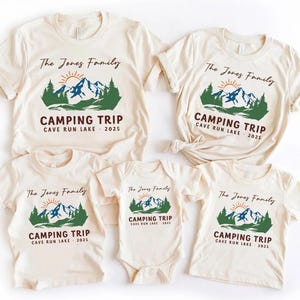 Camping Crew 2025 Shirt, Family Camping Gift, Matching Camping Tees, Girls Camping, Family Trip, Girls Vacation, Campfire, Camp Lover Gift