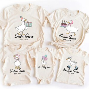 Family Silly Goose Shirt,Silly Goose Birthday Silly Mama Silly Daddy Silly Goose Party ,Goose Family Tee, Silly Shirt,Boys/Girls Silly Goose