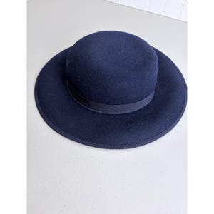Navy Blue Bowler Hat - Etsy display picture 1