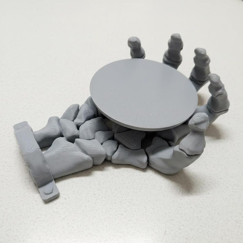 Skeleton Hand Coaster STL File, Gothic 3D Printer File (digital ...