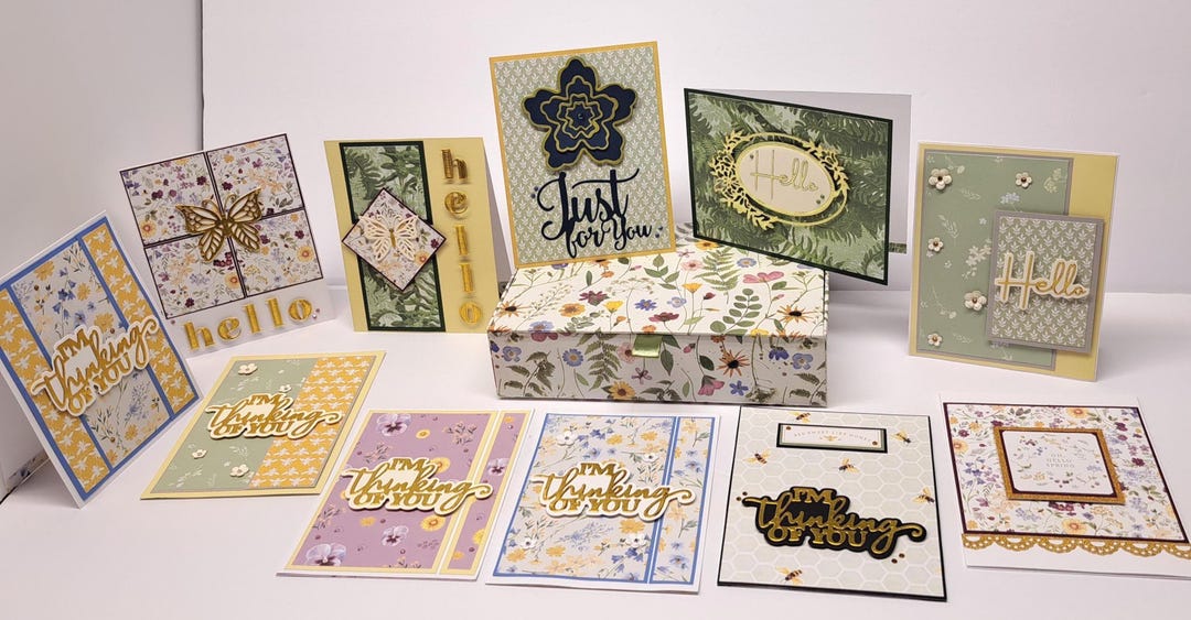 Set of 11 Handmade All Occasion Greeting Cards Various Sentiments ...