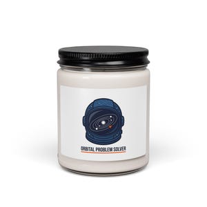 Orbital Problemlöser Kerze | Space Soy Candle, Mission Aufnäher Cosmic