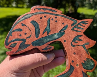 Wooden fish art - Crafted from Canadian maple sourced locally in Northern Ontario