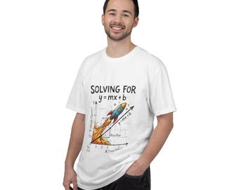 Solving for y=mx+b rocket graph T-Shirt