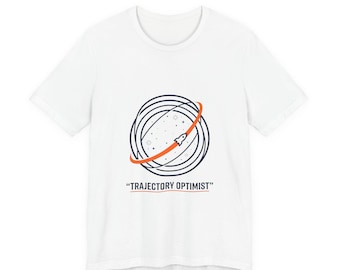 Trajectory Optimist Rocket Tee | space, mission patch, astronaut science nerd
