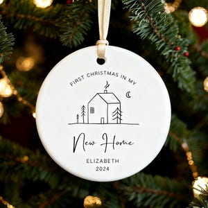 First Home 2025 Gifts, First Christmas In Our New Home, New Home Christmas Ornament, First Christmas New Home Ornament, House Ornament