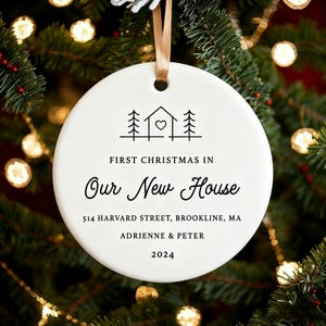 New Home Ornament, First Home 2025 Gifts, First Christmas In Our New Home, New Home Christmas Ornament, First Christmas New Home Ornament