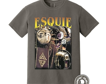 Camiseta retro de los 90 con colores cómodos de Esquie Expedition 33, camiseta pirata de Esquie Clair Obscur Expedition 33, regalo para mujer y hombre.