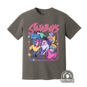 Kpop Saja Boys Shirt, Kpop Demon Hunters T-shirt, Demon Hunters Merch, Kpop Huntrix Pin shirt, Saja Boys Fan Gifts, Boy Band Shirt