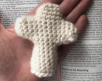 Cross Mini Plush Crochet: Keyring 3D Amigurumi Christian Gift Toy Keychain Charm (PDF Pattern)