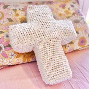 Cross Pillow Crochet Pattern: Christian Home Decor (PDF Pattern)