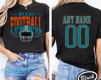 Miami Football Vintage Style Sweatshirt, Retro Miami Football Crewneck, Miami Football TShirt, Miami Football Gift