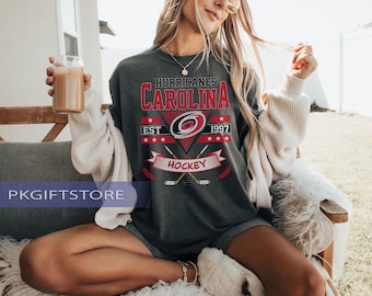 Comfort Colors®Carolina Hurricane T-shirt, Vintage Carolina Hurricane T-shirt,Hurricanes T-Shirt, Hockey Fan T-Shirt,Vintage Carolina Hockey