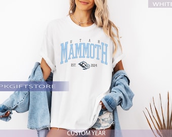 Comfort Colors® Utah Mammoth Hockey T-Shirt, Game Day Mammoth Shirt, Soft Vintage Hockey T-Shirt