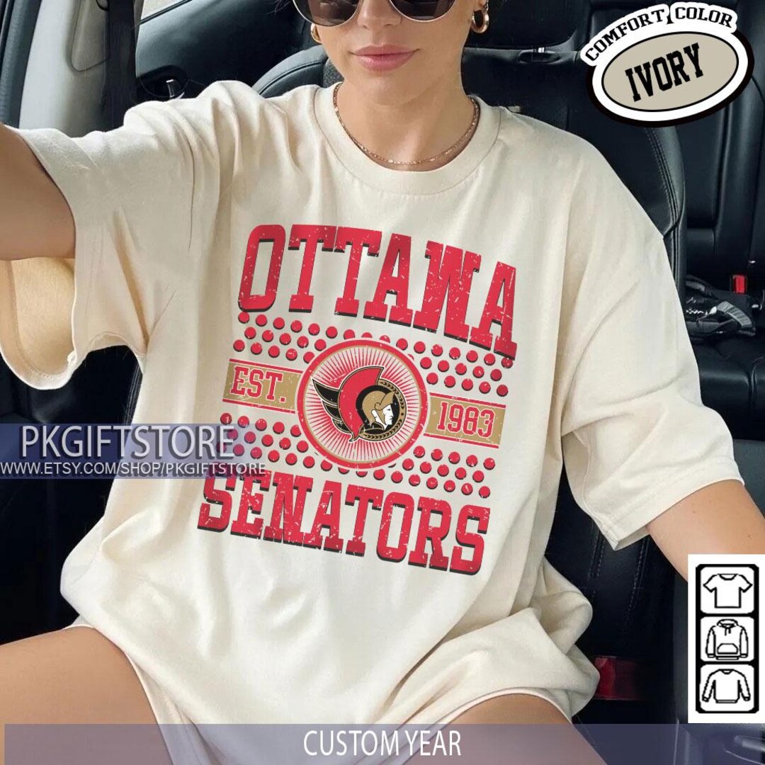 Senator Ritrow Ottawa Senator Vintage Comfort Colors® T-shirt, Ottawa Senator T-shirt ...