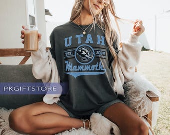 Vintage Utah Mammut Sweatshirt | Utah Mammut Sweatshirt | Utah Hockey Fan-Shirt | Hockey Fan-Shirt Pullover Hoodie