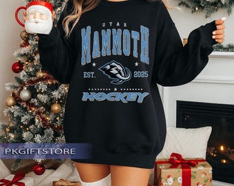 Sudadera vintage Utah Mammoth / Sudadera Utah Mammoth / Camiseta de aficionado al hockey de Utah / Sudadera con capucha para aficionado al hockey