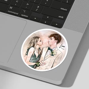 Custom sticker from photo, Personalized portrait, Drawing from photo, Custom photo sticker, Custom Pencil Portraits, Sketch From Photo
