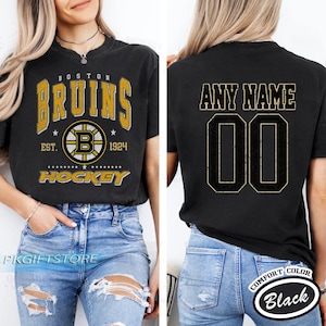 Customized Boston Bruins Sweatshirt, Boston Bruins shirt, Boston Hockey shirt, Custom Hockey Shirt, Hockey Christmas Gift