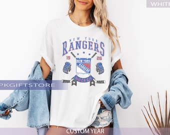 Comfort Colors® New York Ranger T-shirt, Vintage New York Ranger, Rangers T-Shirt, Hockey Fan T-Shirt, Retro New York Ice Hockey T-Shirt