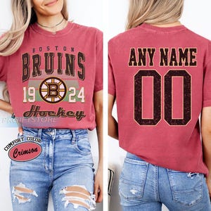 Customized Boston Bruins Sweatshirt, Boston Bruins shirt, Boston Hockey shirt, Custom Hockey Shirt, Hockey Christmas Gift
