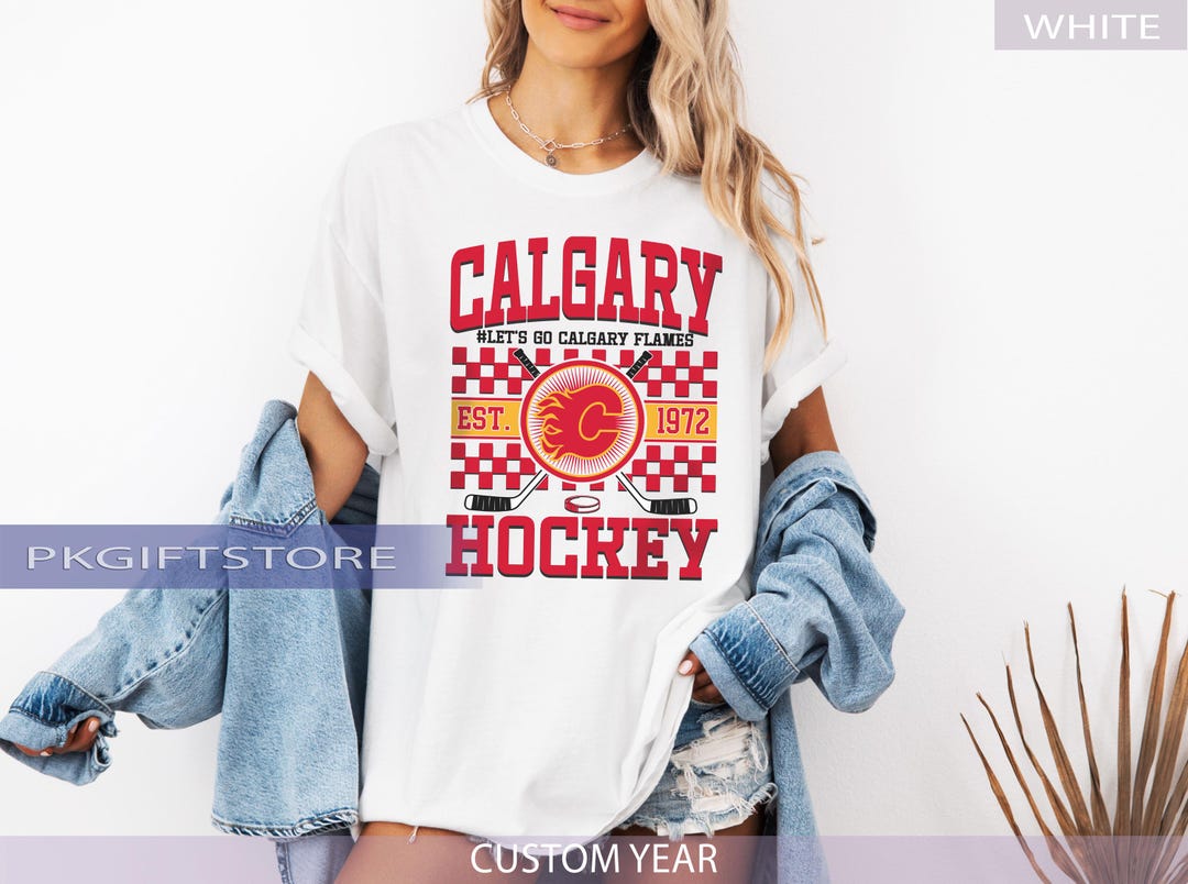 Calgary Color Calgary Flame Vintage Comfort Colors® T-shirt, Calgary Flame T-shirt ...