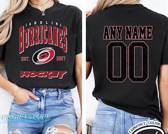 Customized Carolina Hurricanes Sweatshirt, Carolina Hurricanes shirt, Carolina Hockey shirt, Custom Hockey Shirt, Hockey Christmas Gift