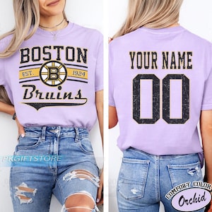 Customized Boston Bruins Sweatshirt, Boston Bruins shirt, Boston Hockey shirt, Custom Hockey Shirt, Hockey Christmas Gift